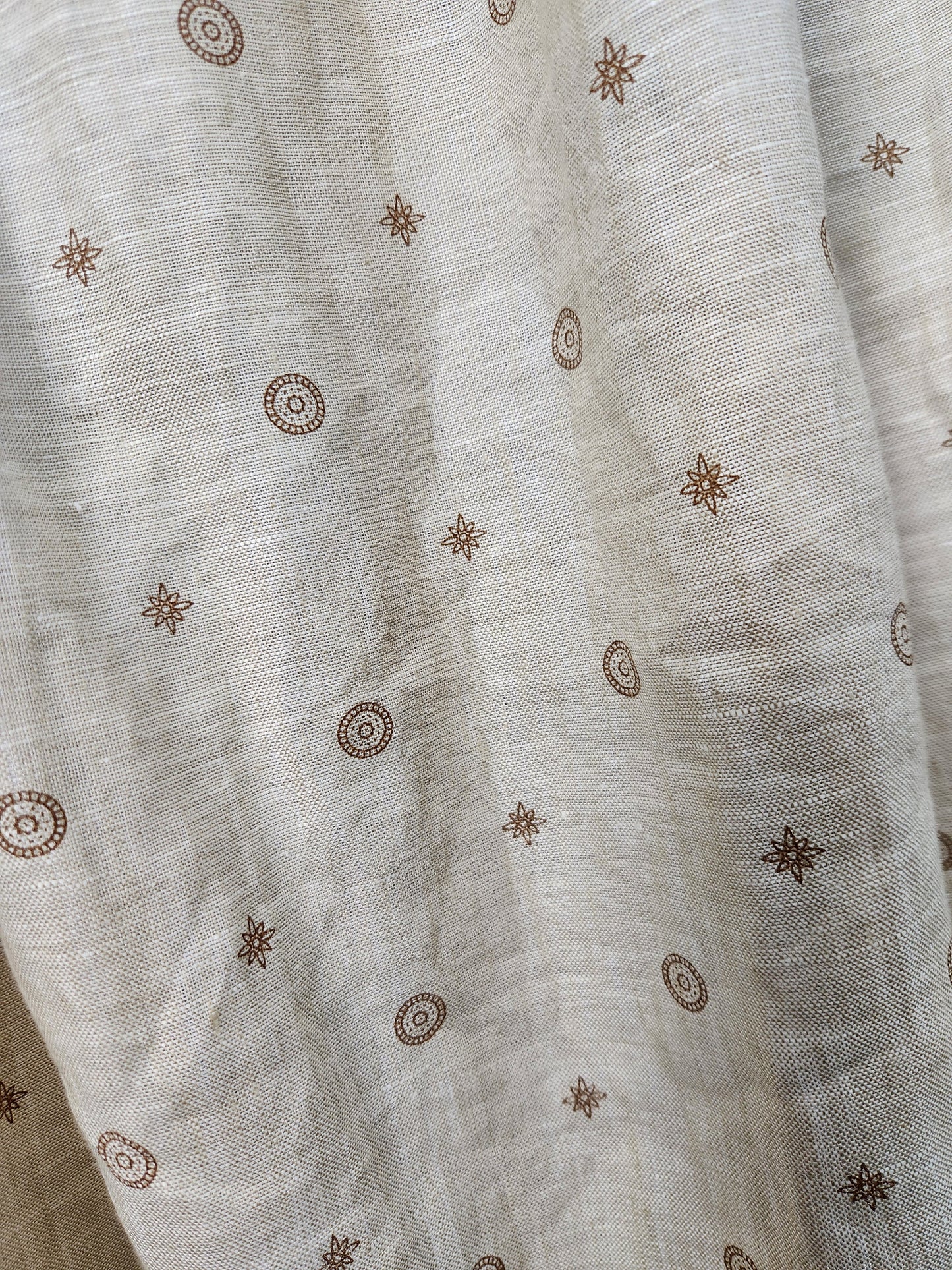 Beige Medallion Linen Chemise #2
