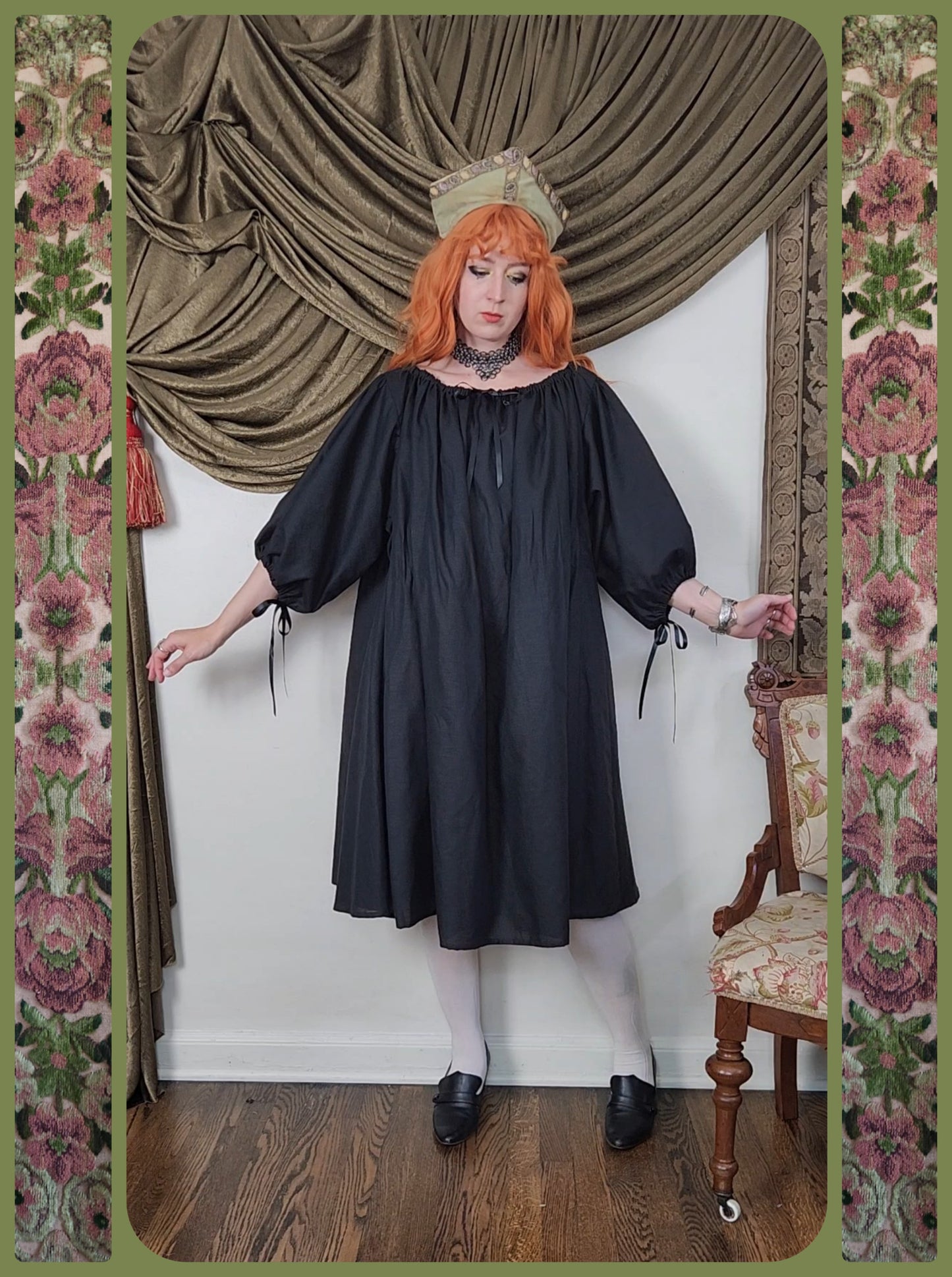 Black Linen Chemise #1