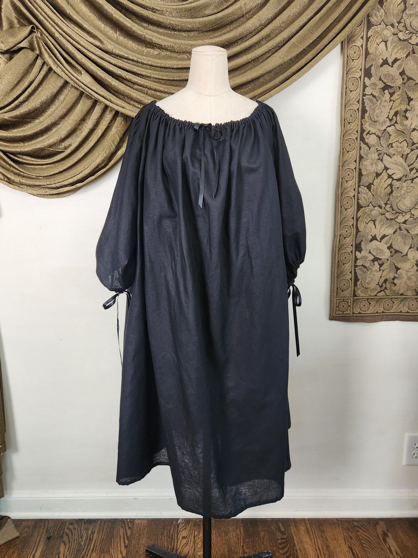 Black Linen Chemise #1