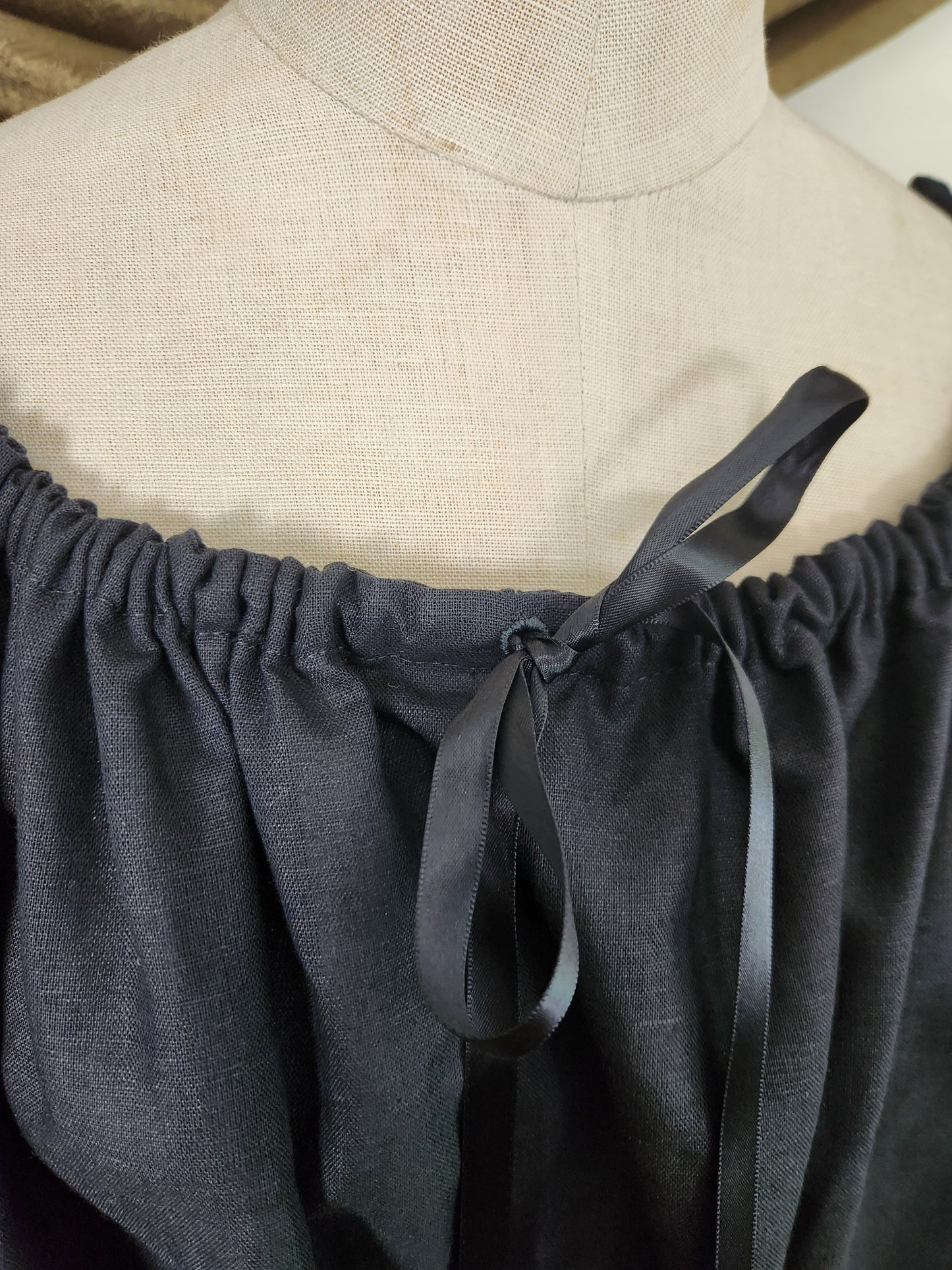 Black Linen Chemise #1