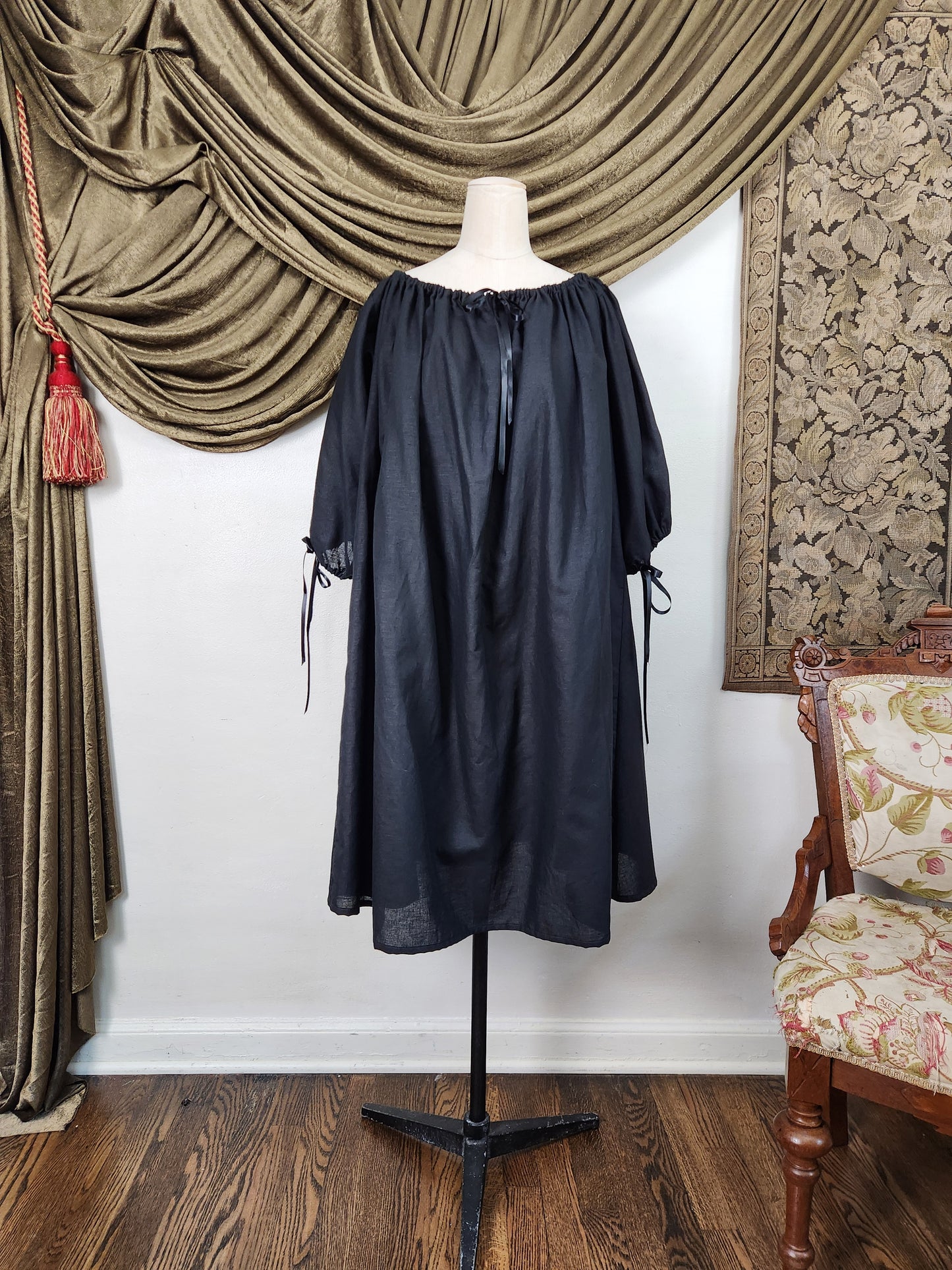 Black Linen Chemise #2