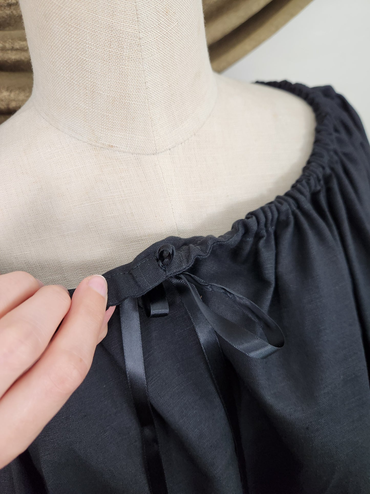 Black Linen Chemise #2