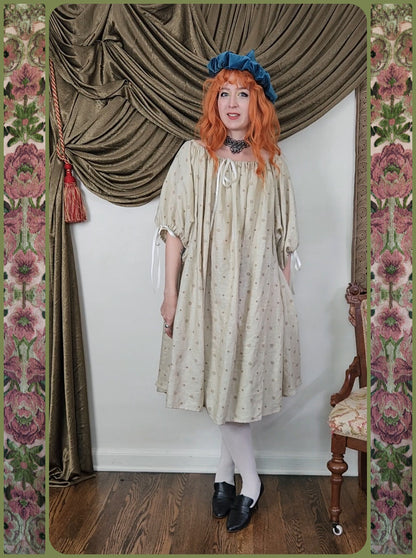 Beige Medallion Linen Chemise #2
