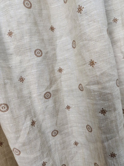Beige Medallion Linen Chemise #2