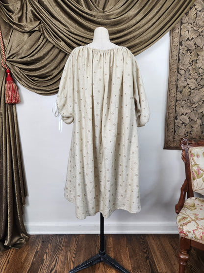 Beige Medallion Linen Chemise #2