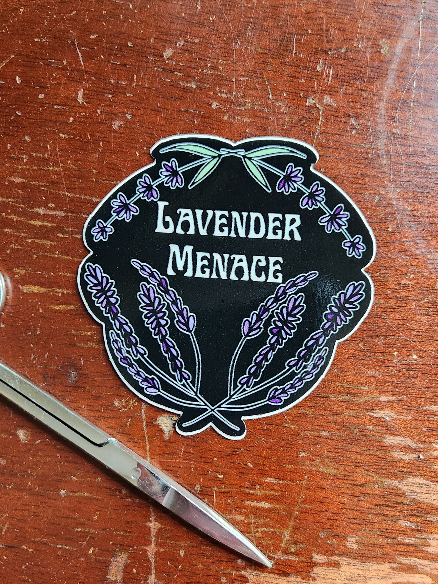 Lavender Menace Vinyl Sticker