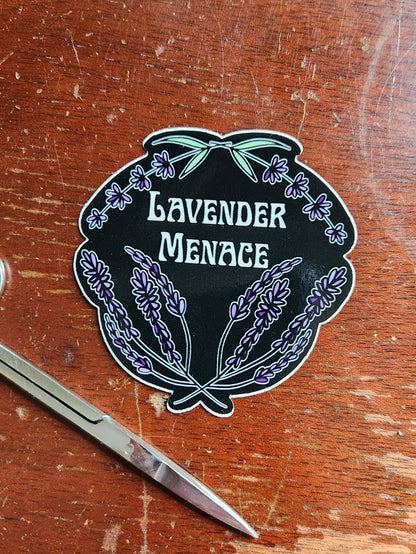 Lavender Menace Vinyl Sticker