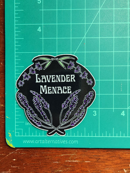 Lavender Menace Vinyl Sticker