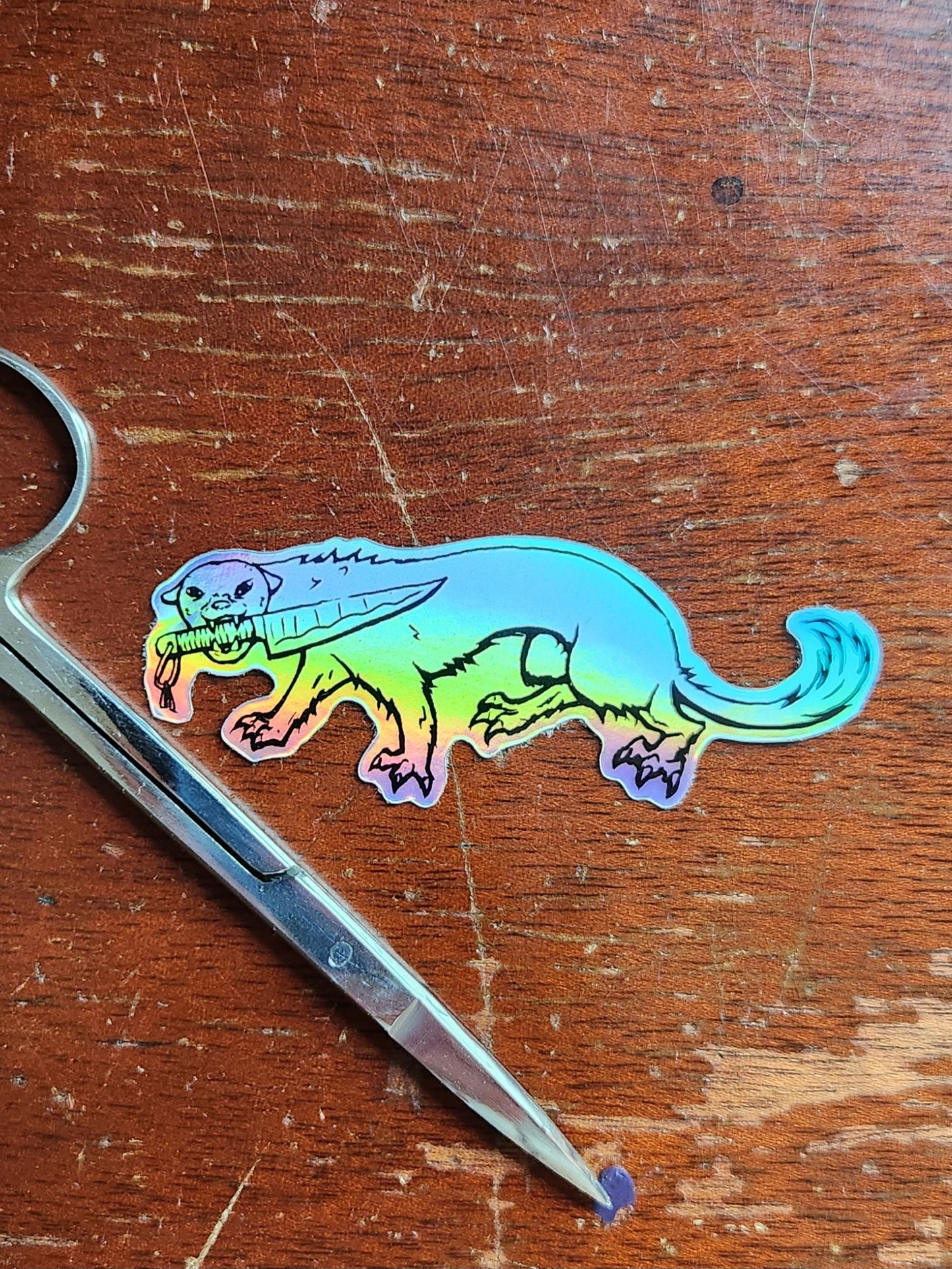 Mustelid Mayhem Hologrphic Vinyl Sticker Pack