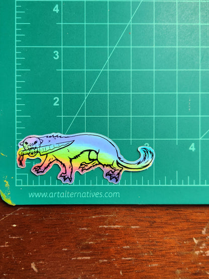 Mustelid Mayhem Hologrphic Vinyl Sticker Pack
