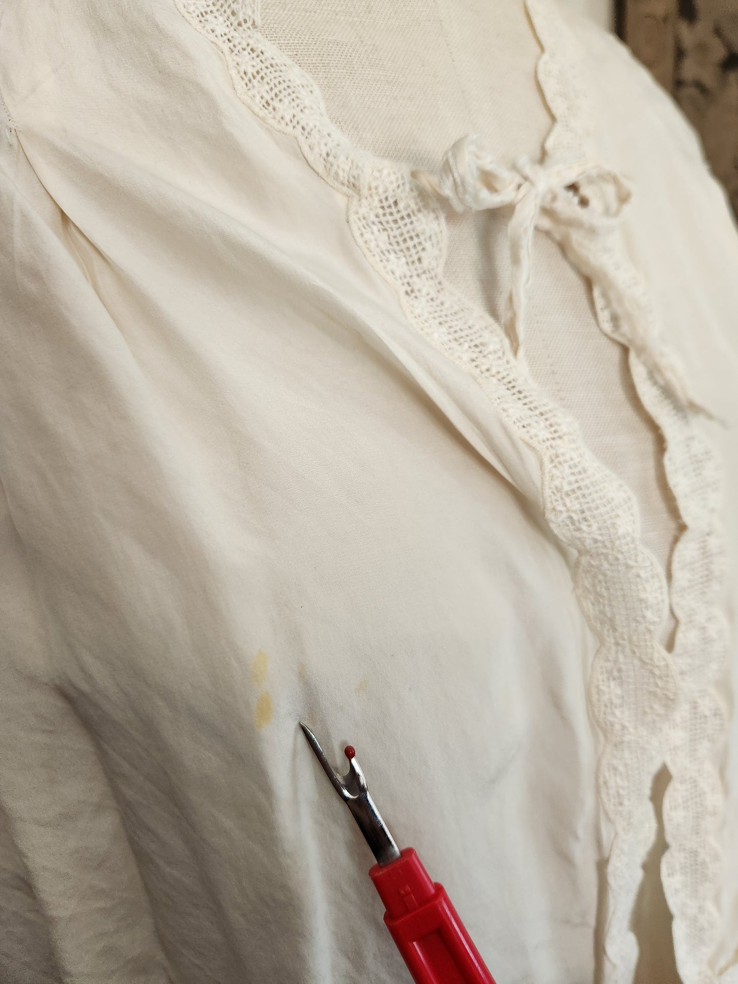 Barbizon Ivory Silk Bed Jacket