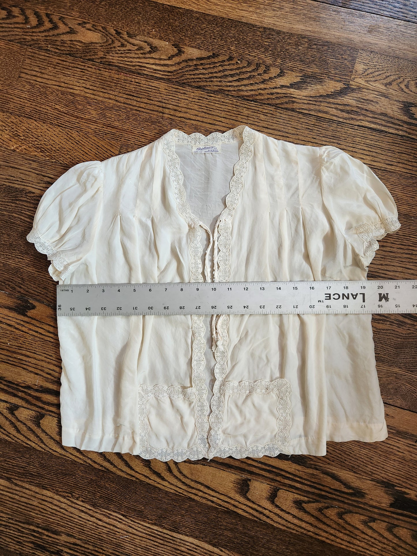 Barbizon Ivory Silk Bed Jacket
