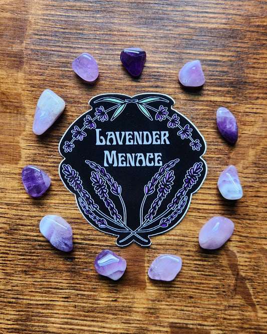 Lavender Menace Vinyl Sticker