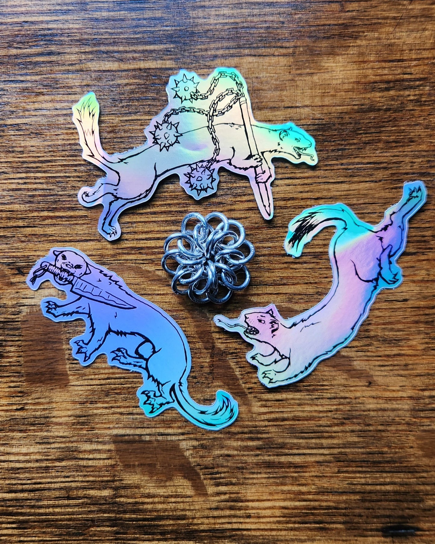 Mustelid Mayhem Hologrphic Vinyl Sticker Pack